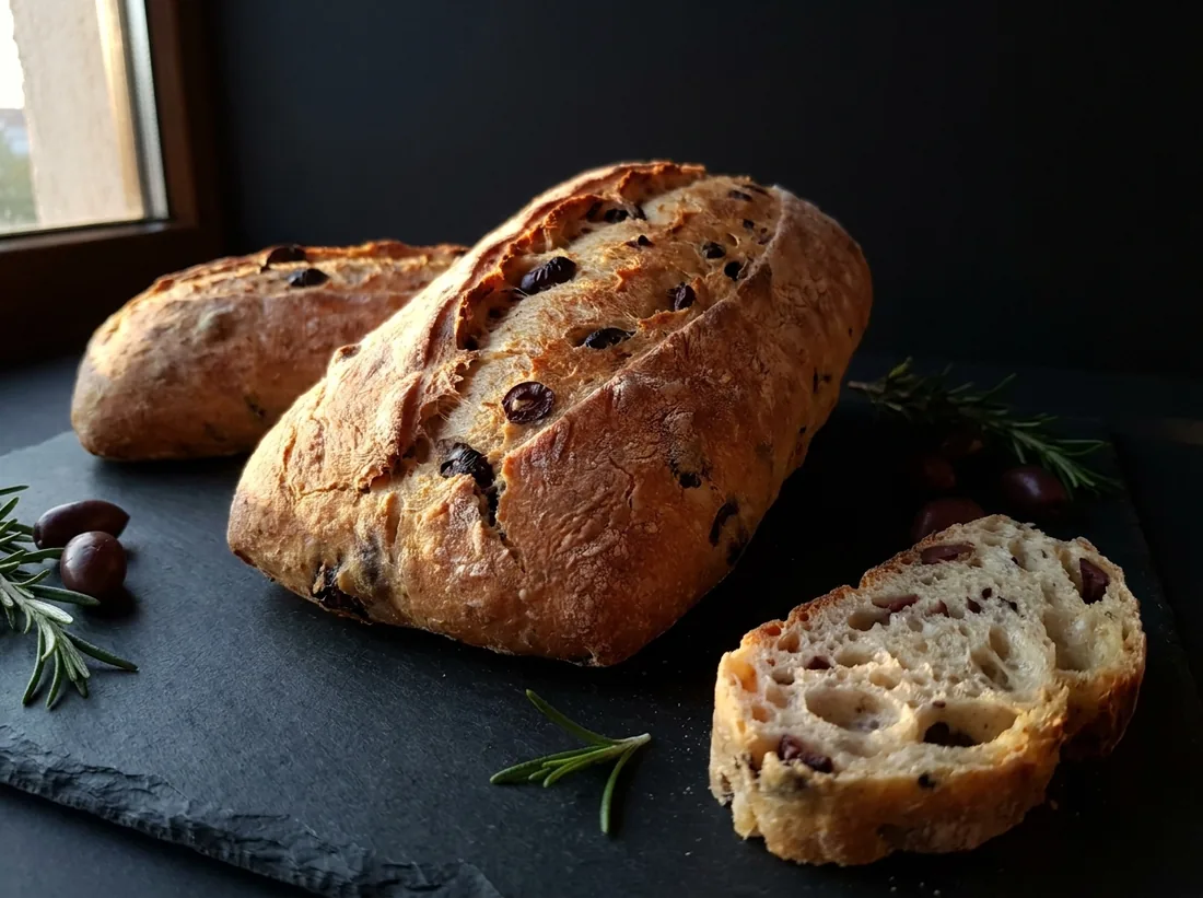 Ciabatta with Kalamata olives