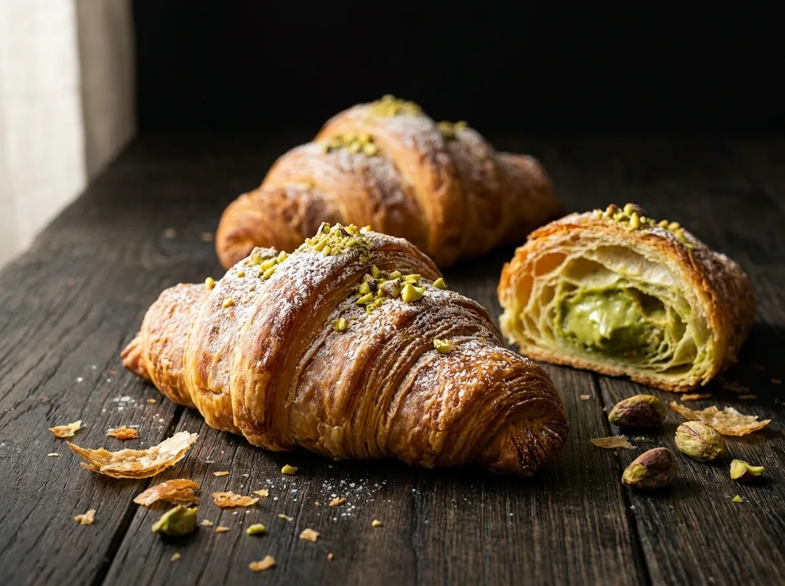 Croissant cu fistic — 90 g